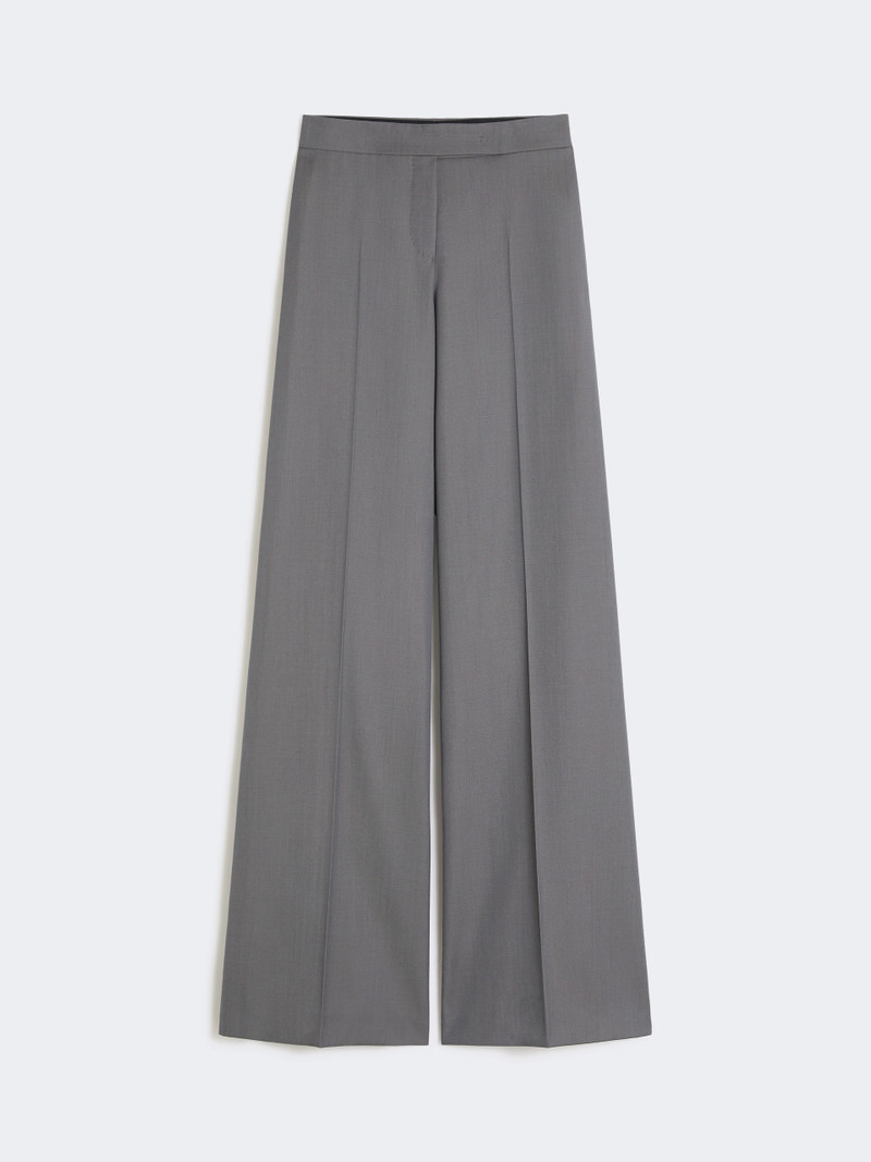 SERIO Gabardine wool trousers - MEDIUM GREY 1
