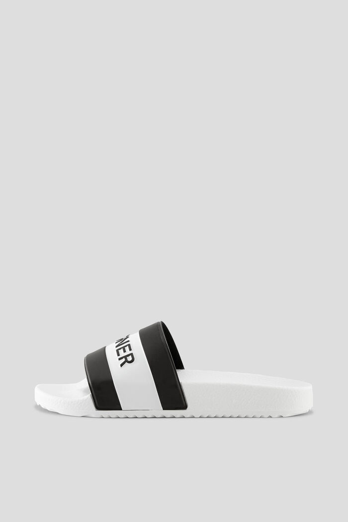 Belize Slides in White/Black - 1