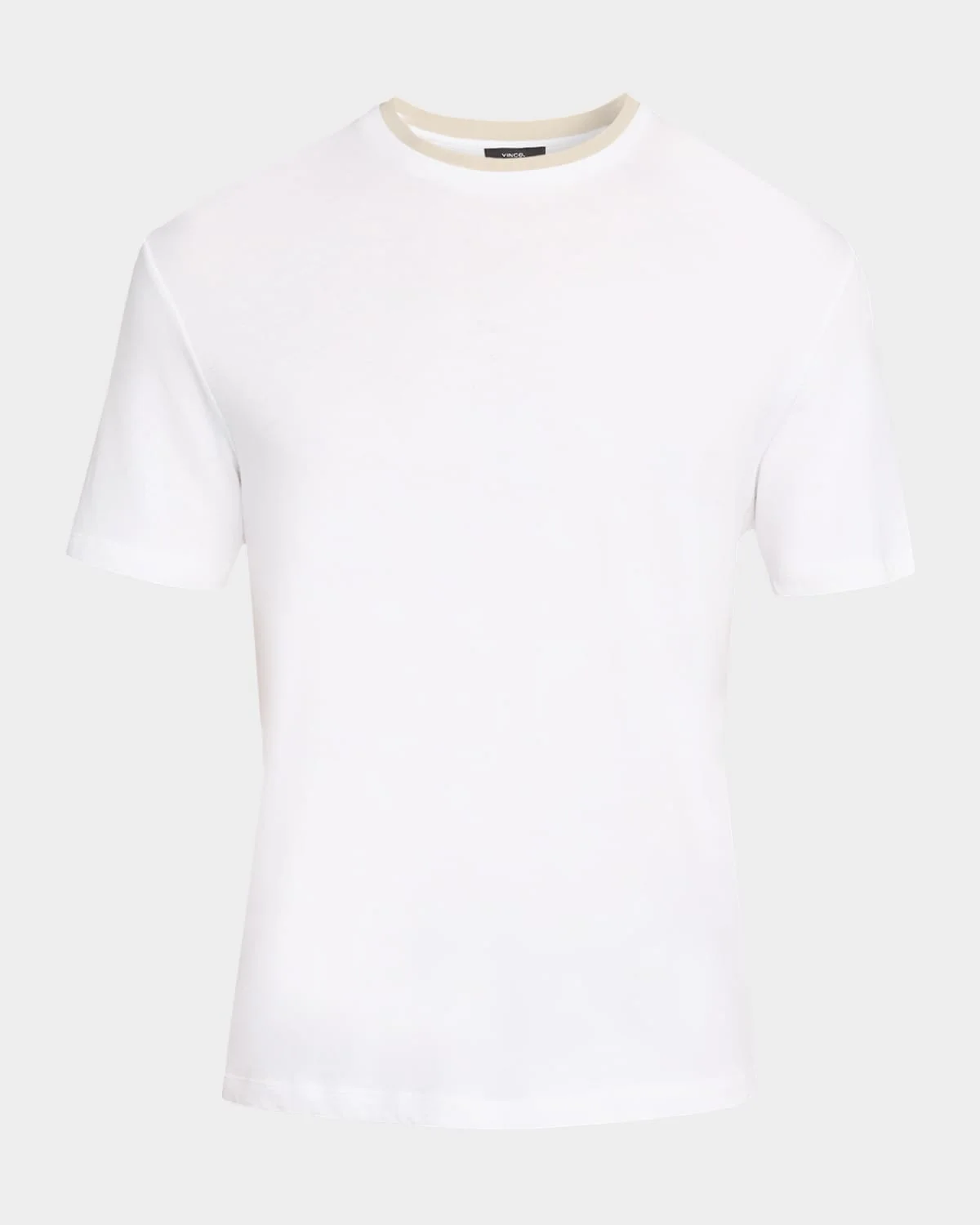 Men's Tipped Cotton Crewneck T-Shirt - 1