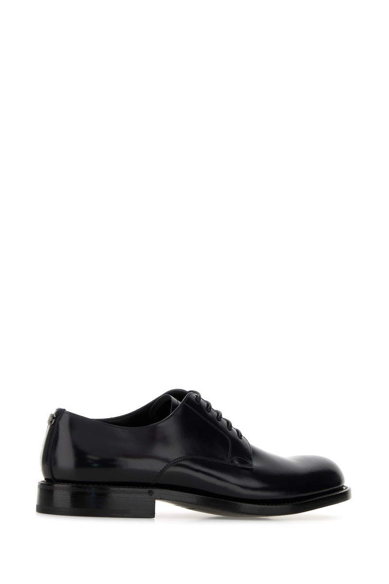 Dolce & Gabbana Black leather lace-up shoes outlook