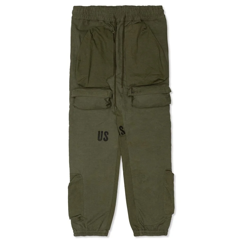 READYMADE PARACHUTE CARGO PANTS - GREEN - 1