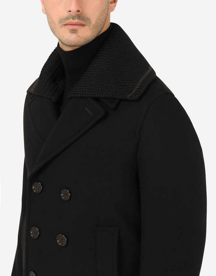 Wool and cashmere peacoat - 4