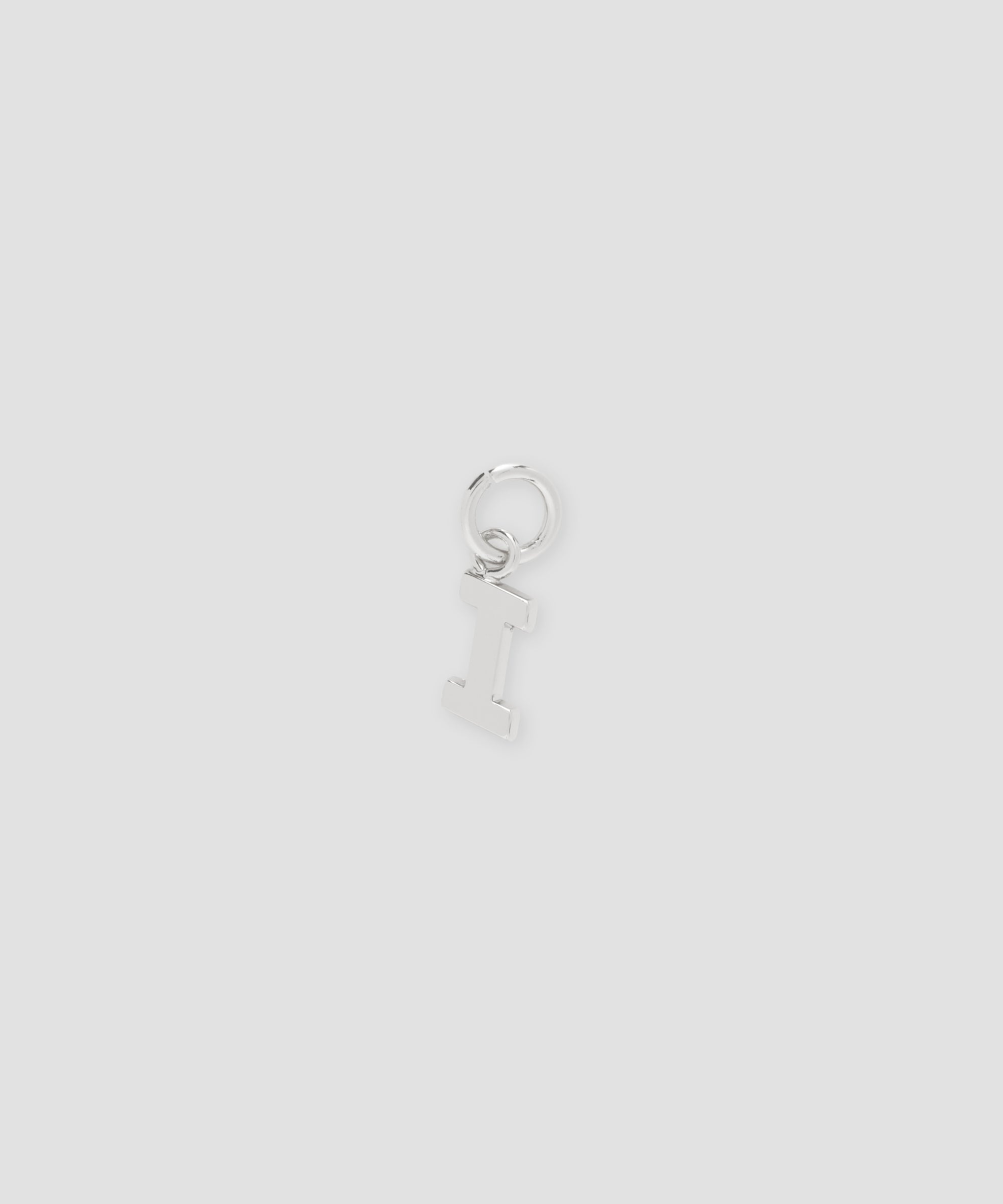 Brass letter I charm - 1