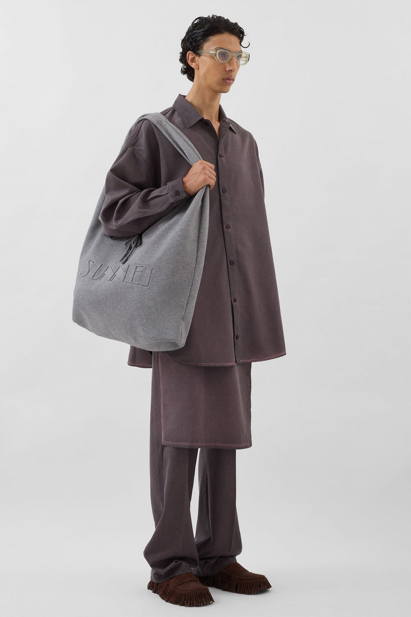 LONG PANTA SKIRT / plum 4