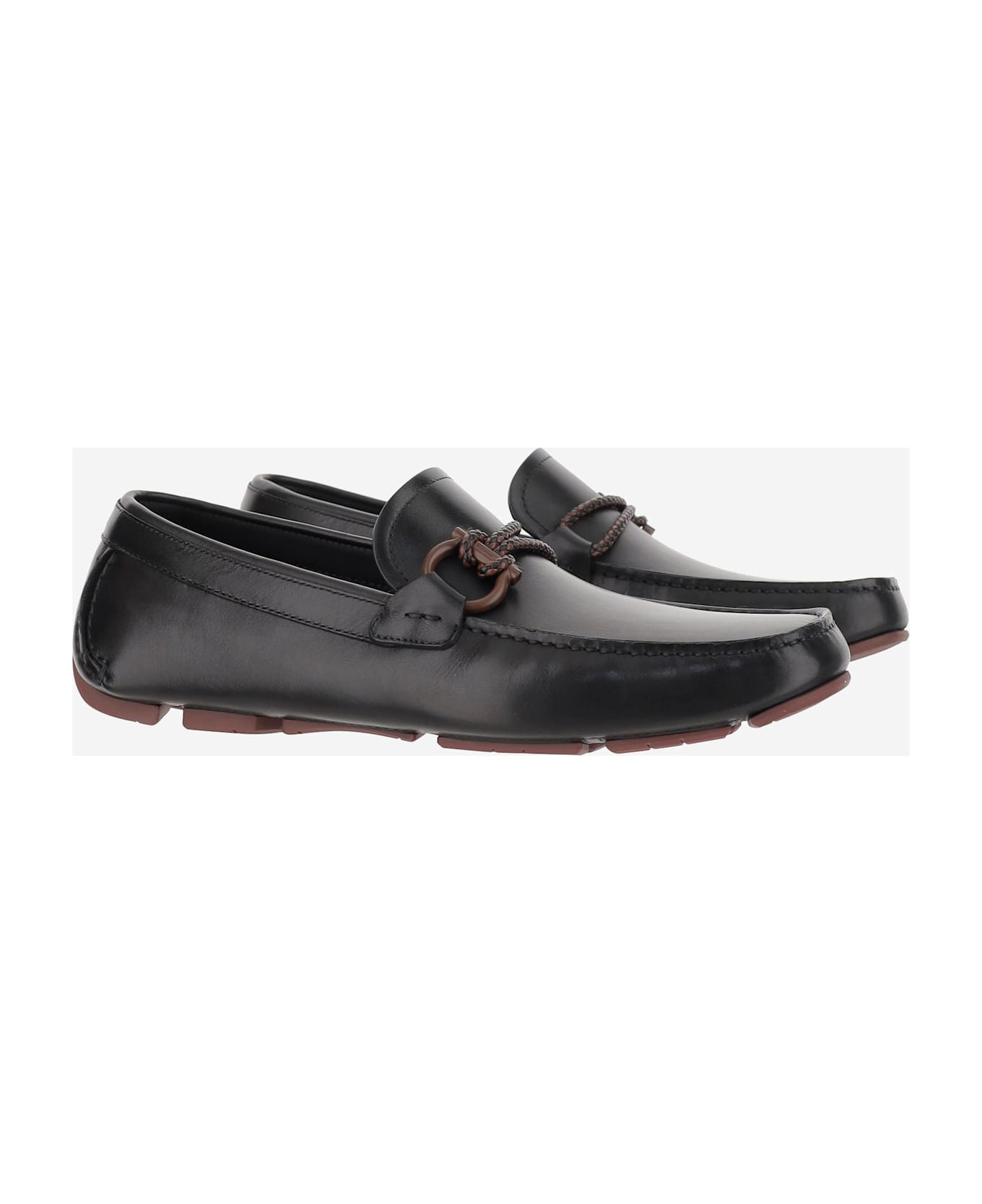 Gancini Ornamented Driver Loafers - 3