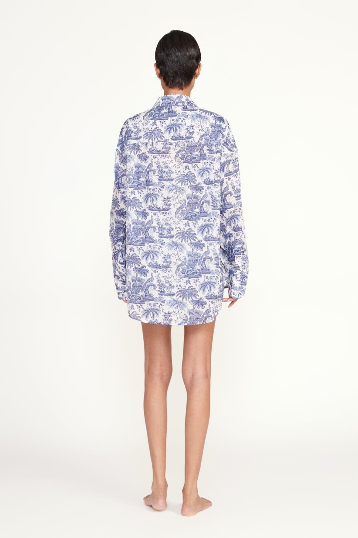 STAUD COLTON SHIRT BLUE TOILE - 4
