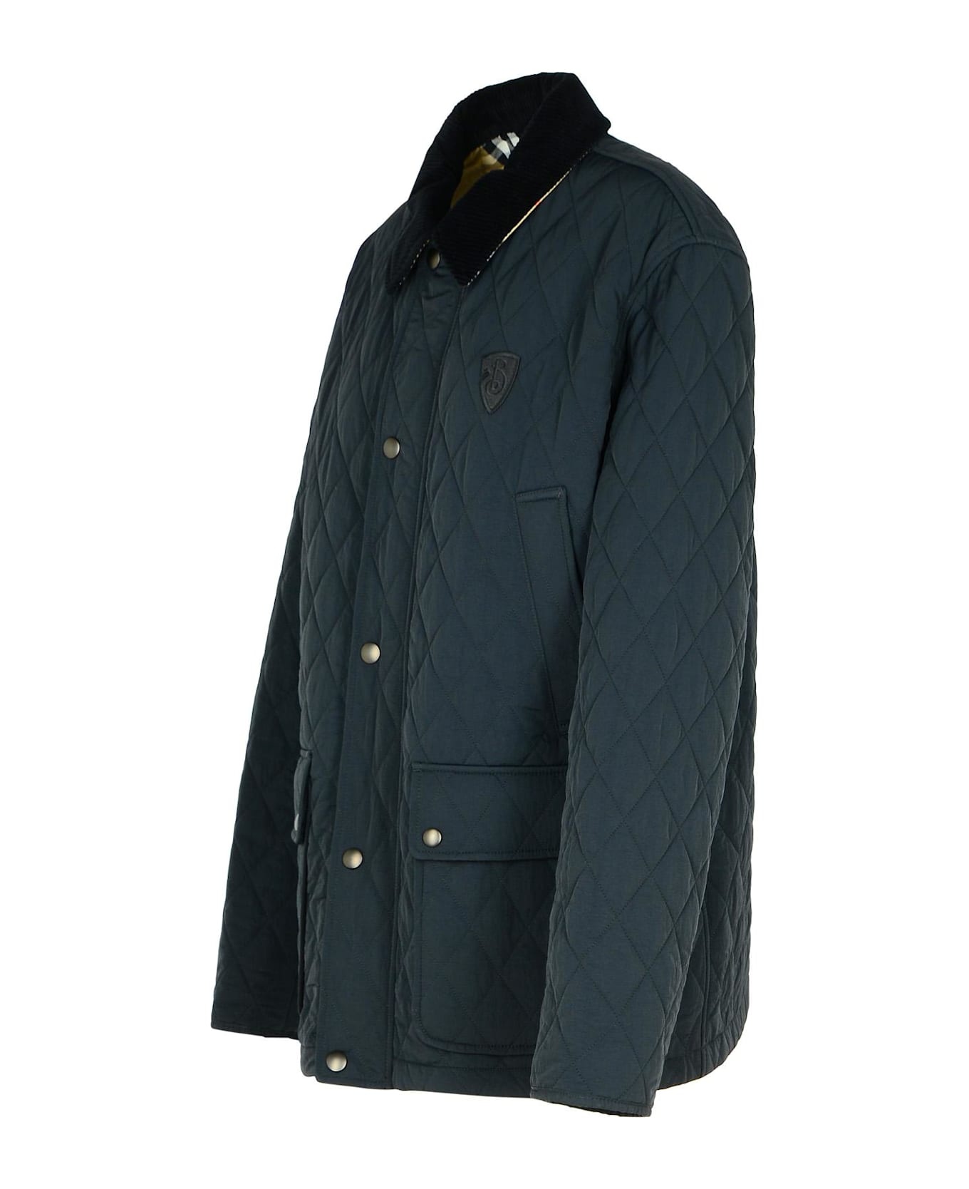 Quilted Jacket In Black Nylon - 2