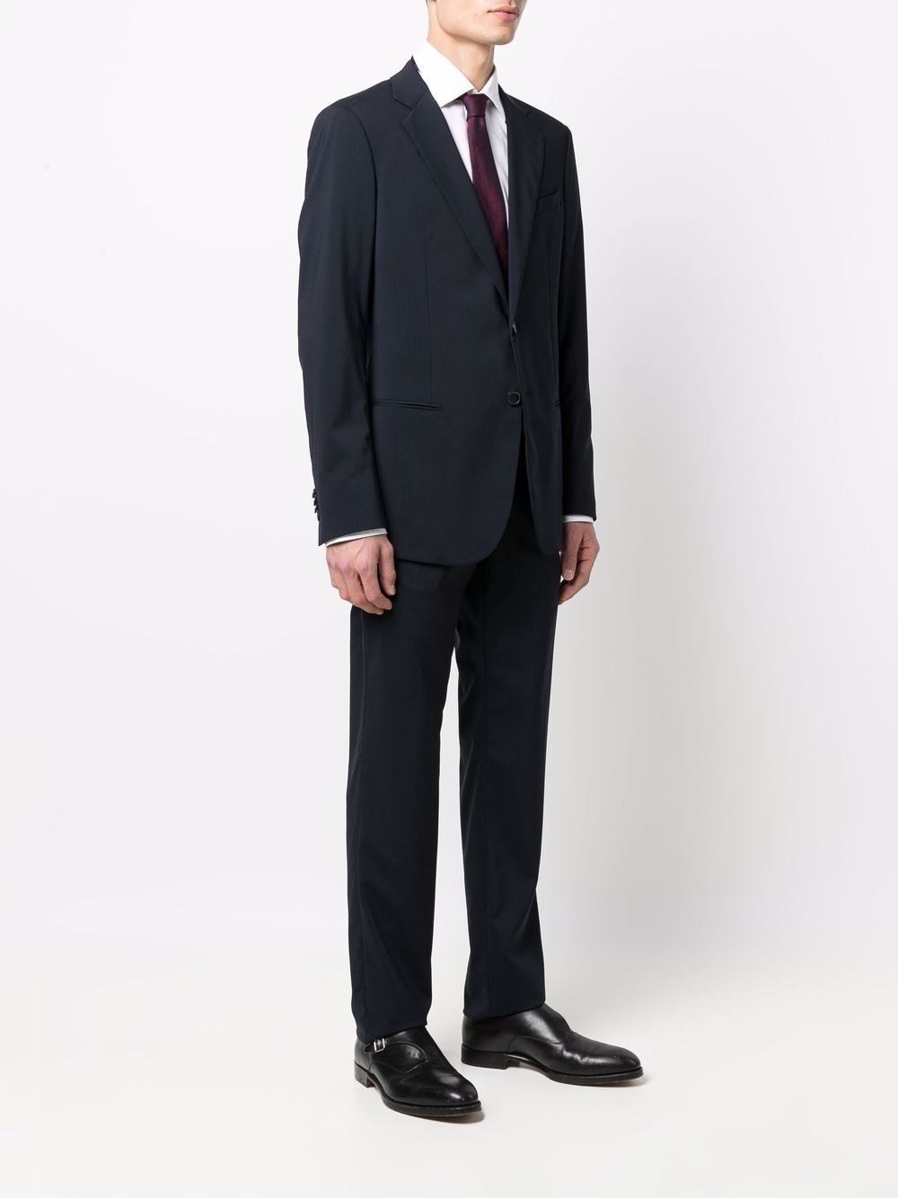 single-breasted tailored suit - 3
