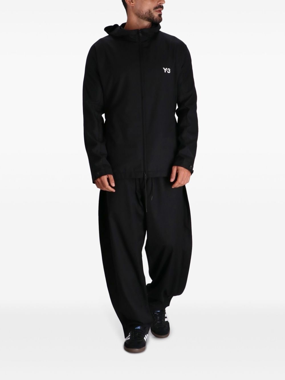 logo-print track jacket - 2