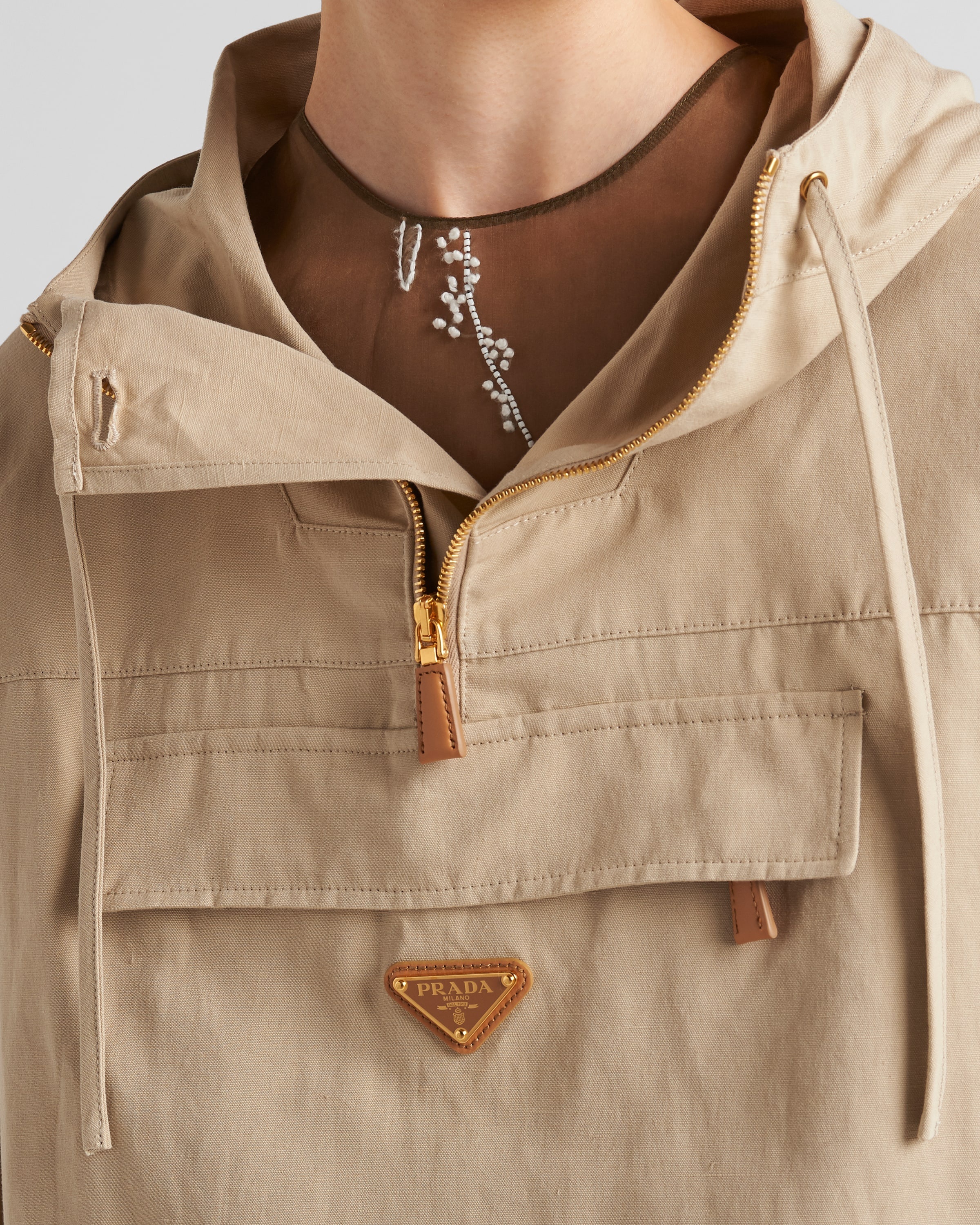 Prada Panama cotton windbreaker | REVERSIBLE