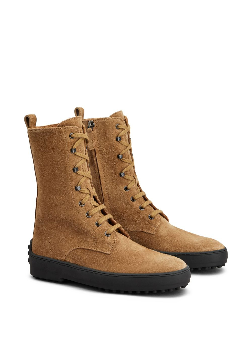 suede combat boots - 2