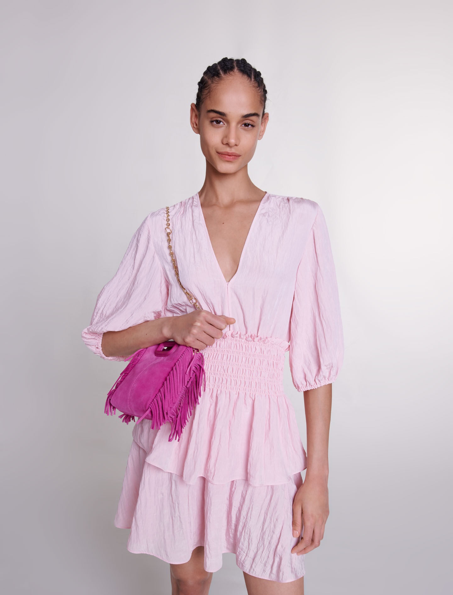 Short ruffled dress - 6