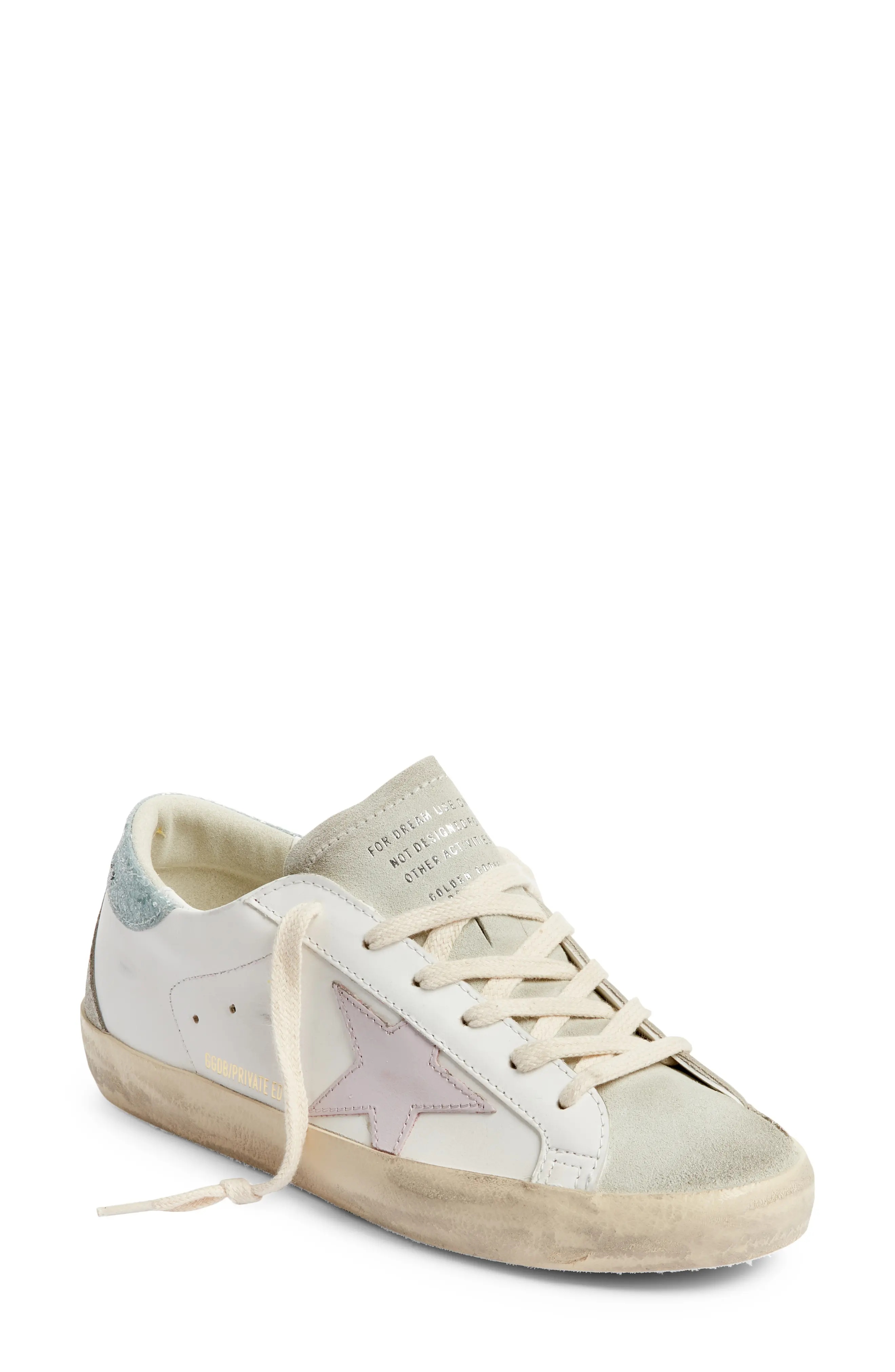 Super-Star Low Top Sneaker in White/Orchid - 1