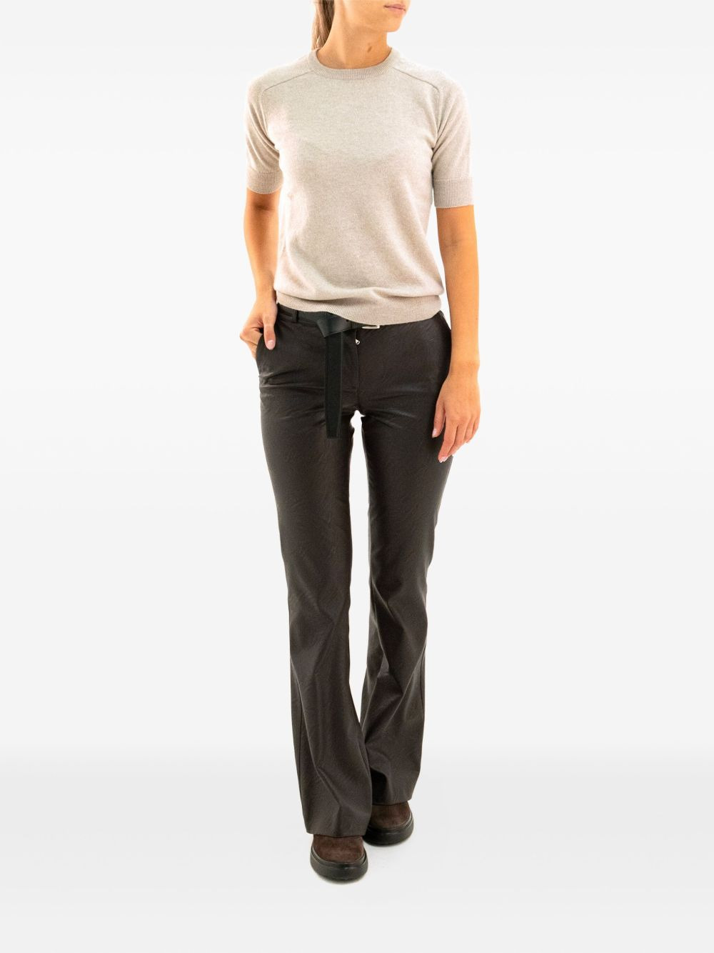 short-sleeve round-neck T-shirt - 2