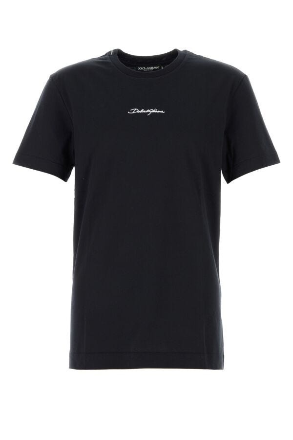 【送料&関税込】Dolce & Gabbana Midnight Blue Cotton T-s Dolce & Gabbana Midnight blue cotton t-shirt
