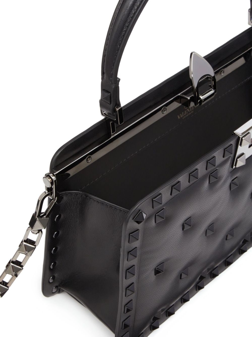 Rockstud padded leather tote bag - 6