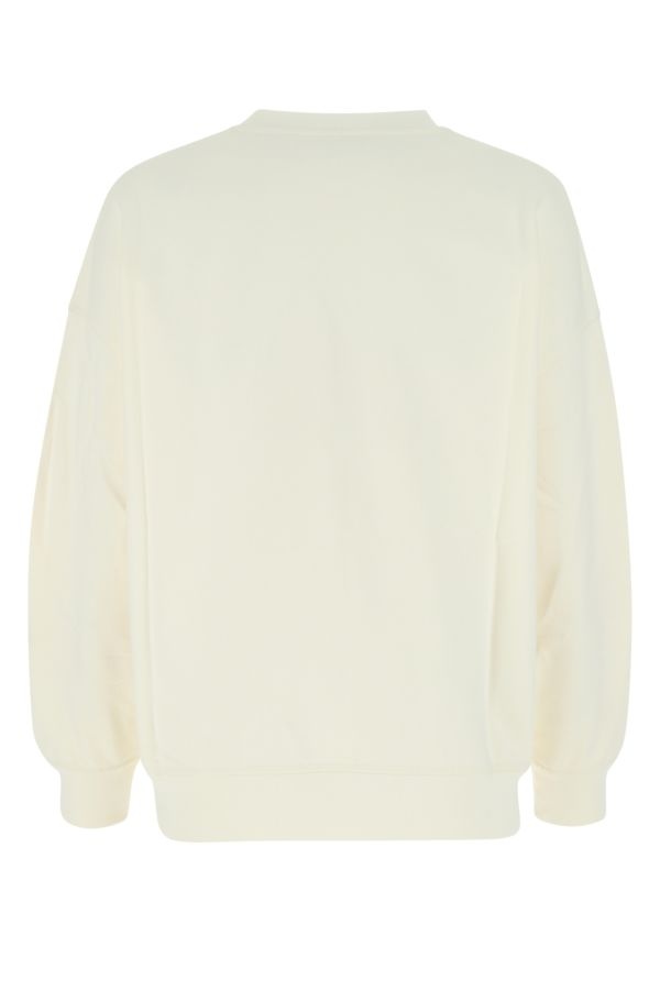 Cream cotton oversize sweatshirt - 2