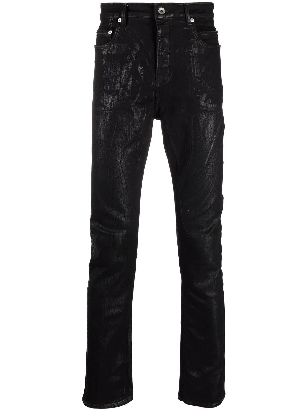 Detroit Cut foil-effect slim jeans - 1