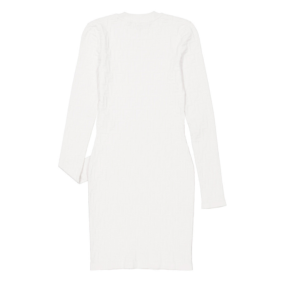 Fendi FF Printed Viscose Knit Long Sleeves Dress - 7