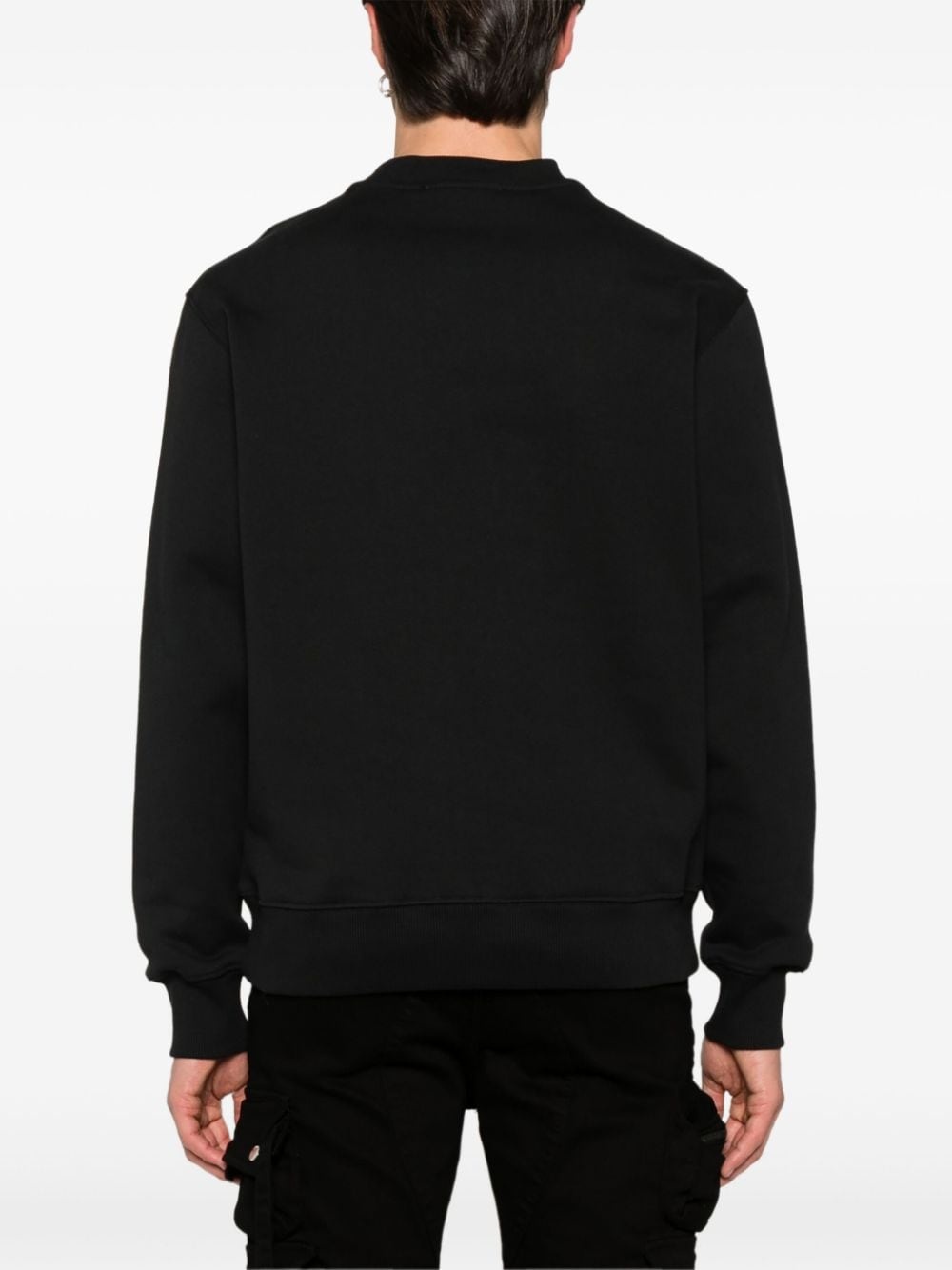 logo-print cotton sweatshirt - 4