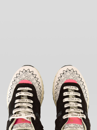 Etro EARTHBEAT SNEAKER IN LEATHER WITH PEGASO outlook