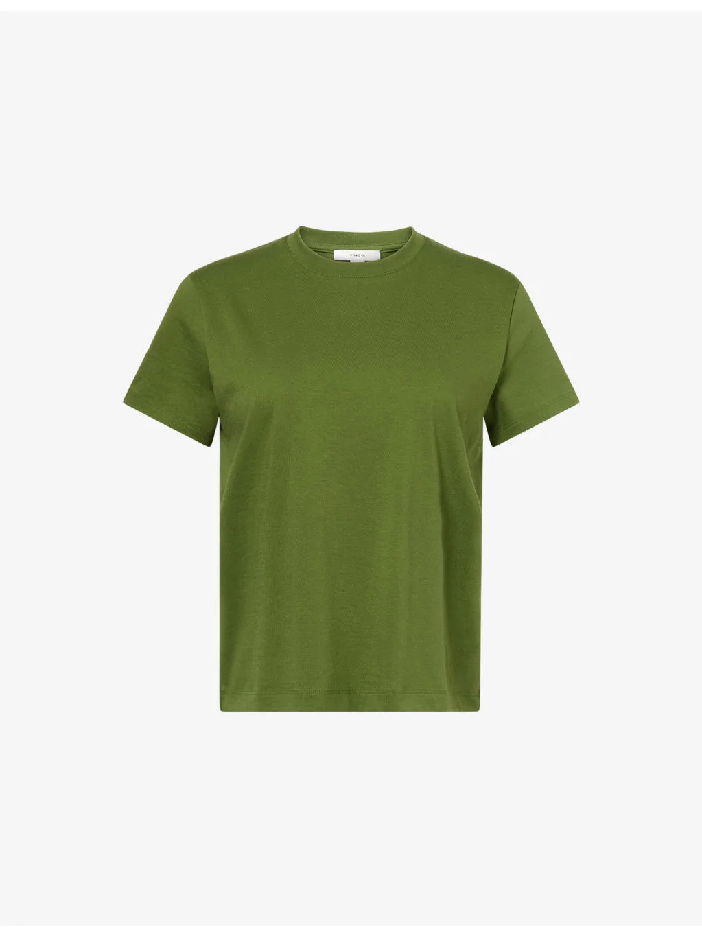 Round-Neck Short-Sleeve Cotton T-shirt - 1