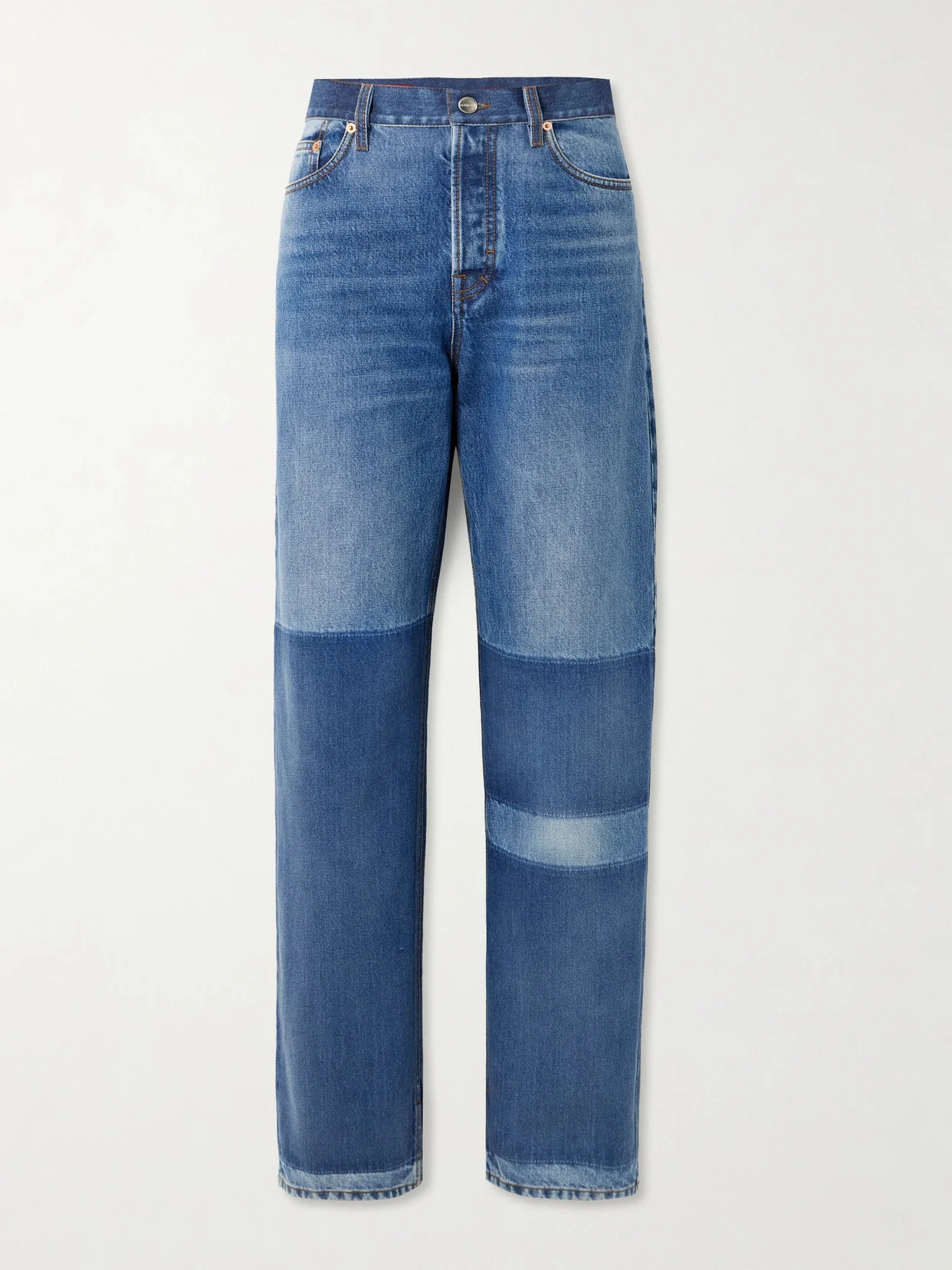 Patchwork Low-rise Boyfriend Jeans - 1