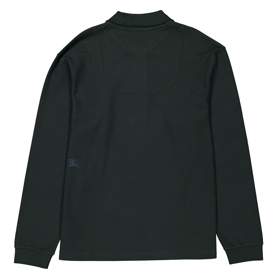 Burberry Long-Sleeve Cotton Polo Shirt - 7