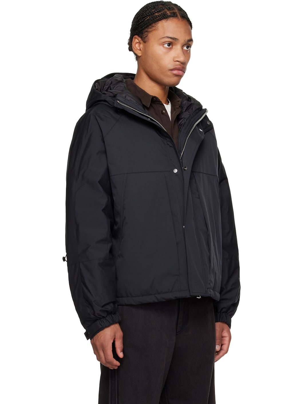 Black Taffeta Down Jacket - 2