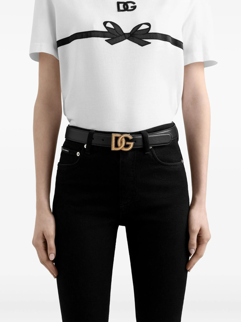 Dolce & Gabbana Dolce & Gabbana Logo-plaque Leather Belt outlook