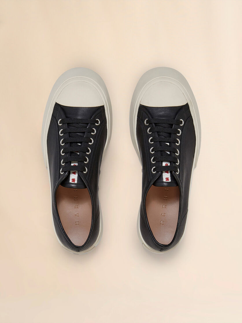 BLACK NAPPA LEATHER PABLO SNEAKER - 4