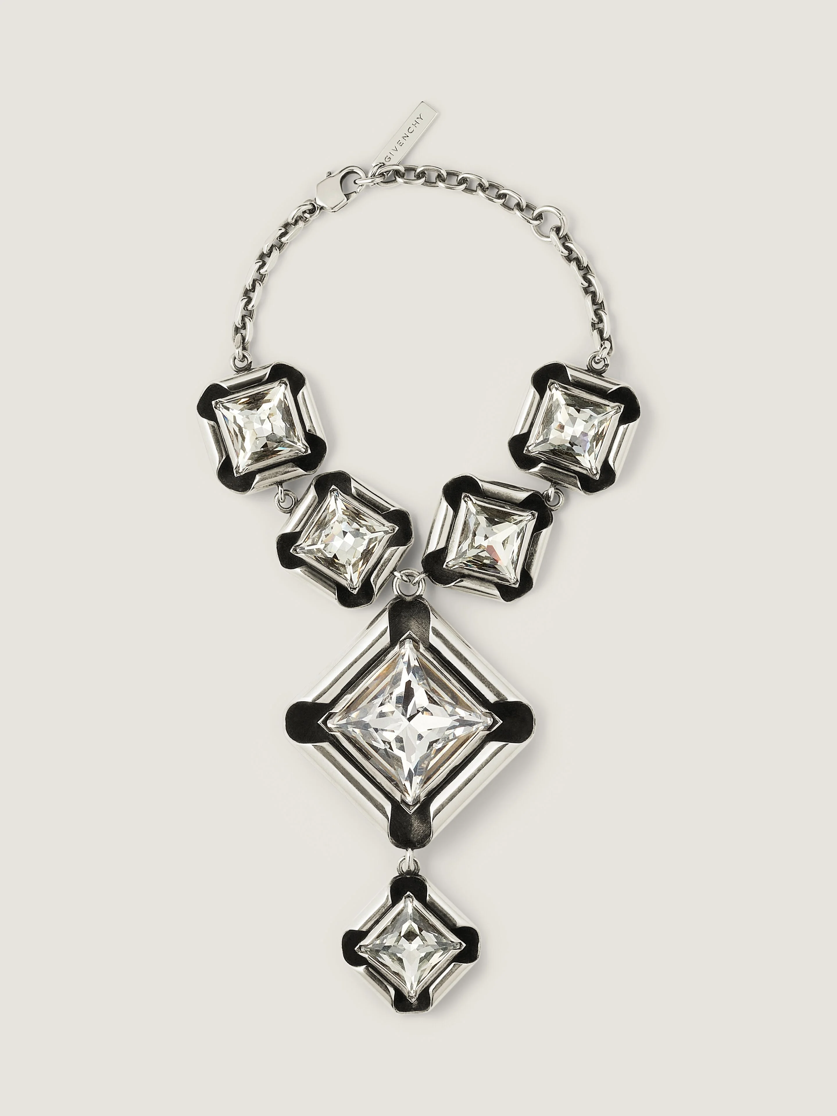 DECONSTRUCTED CRYSTALS BRACELET IN METAL AND CRYSTALS - 1