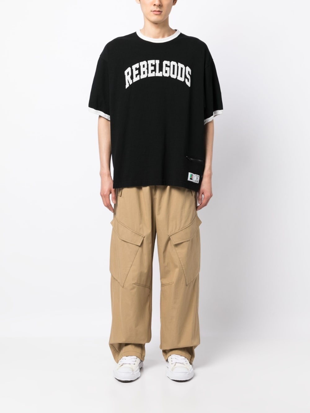 slogan-print cotton T-shirt - 2