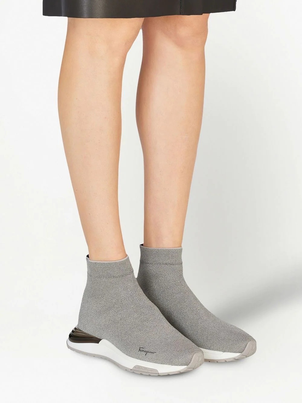 logo-print sock sneakers - 5