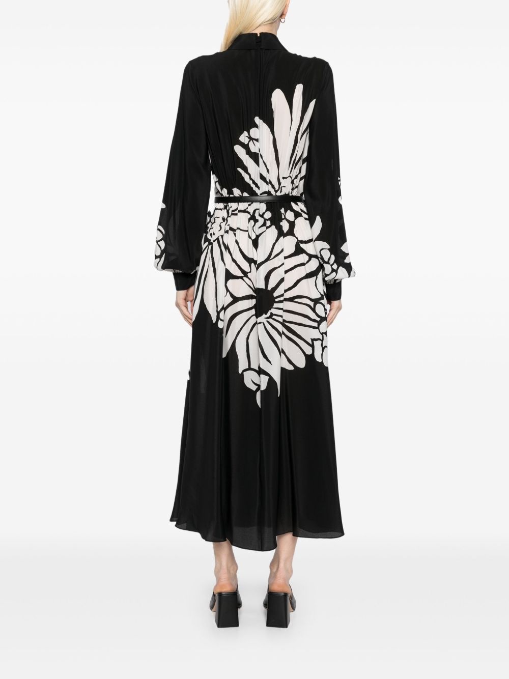 printed silk dress - 4