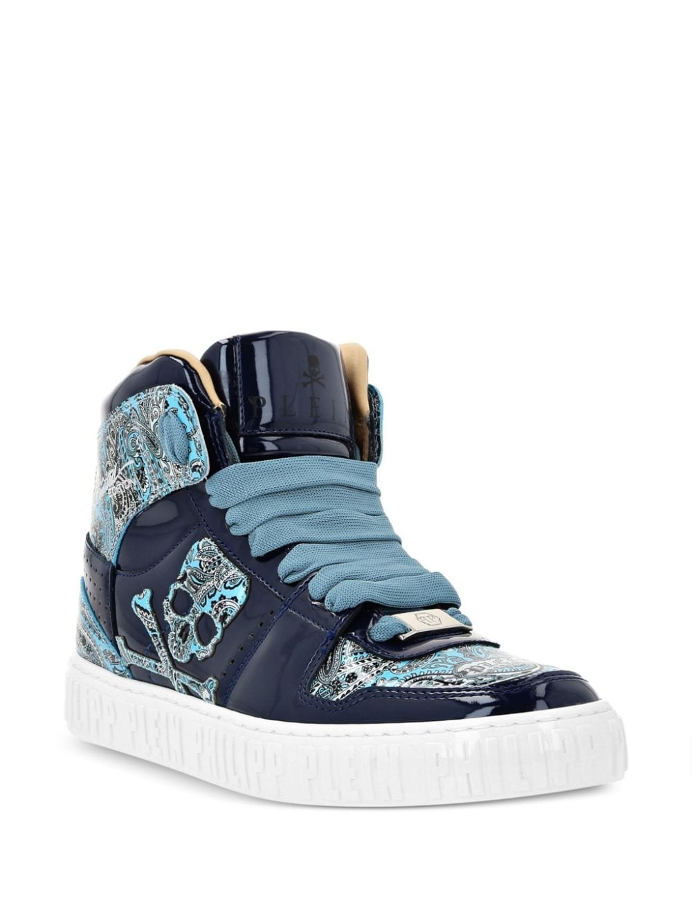 Paisley high-top sneakers - 2