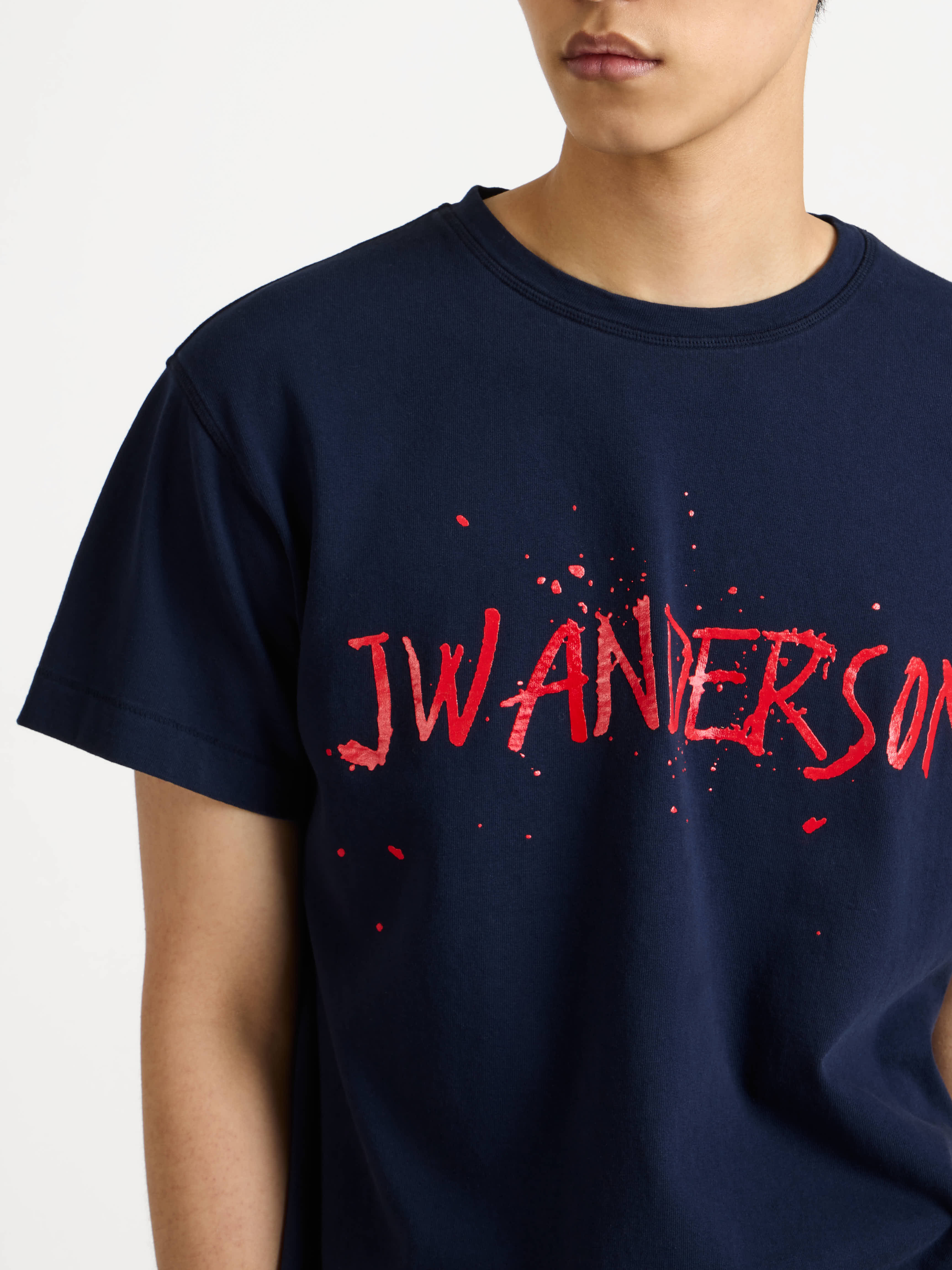 CIRCULAR T-SHIRT IN NAVY - 6