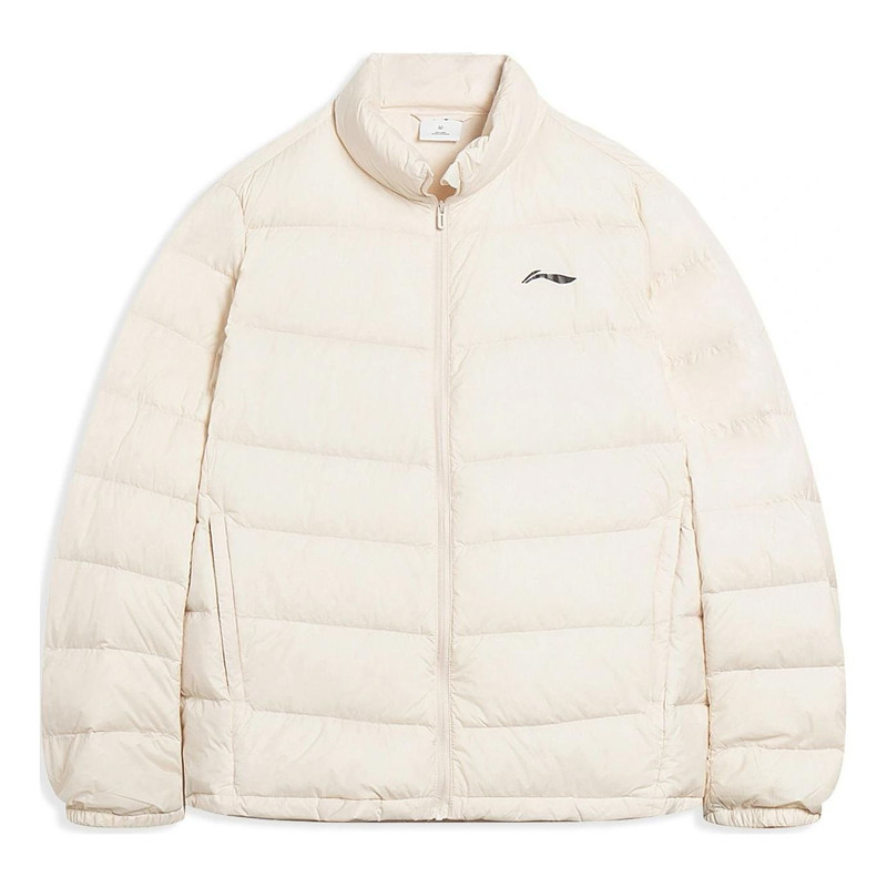 Li-Ning 따뜻한 운동 다운 재킷 'White'AYMS203-4 - 1