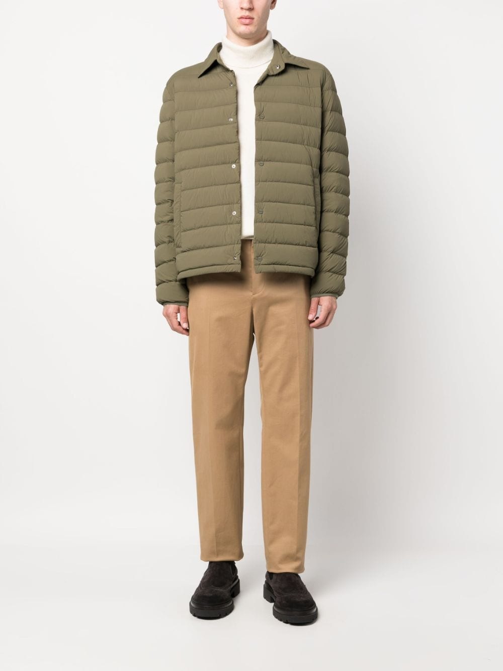 padded button-up jacket - 2