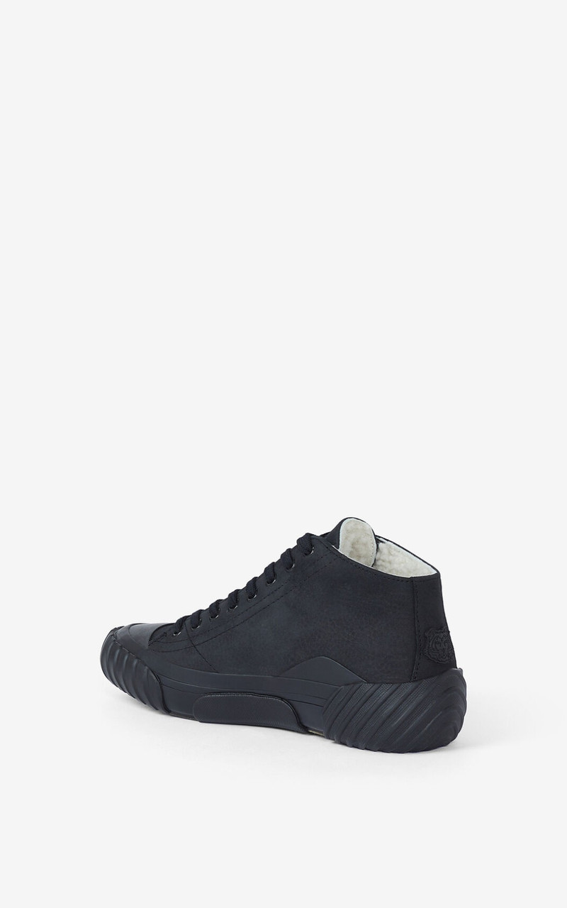 KENZO Tiger Crest nubuck high-top trainers outlook