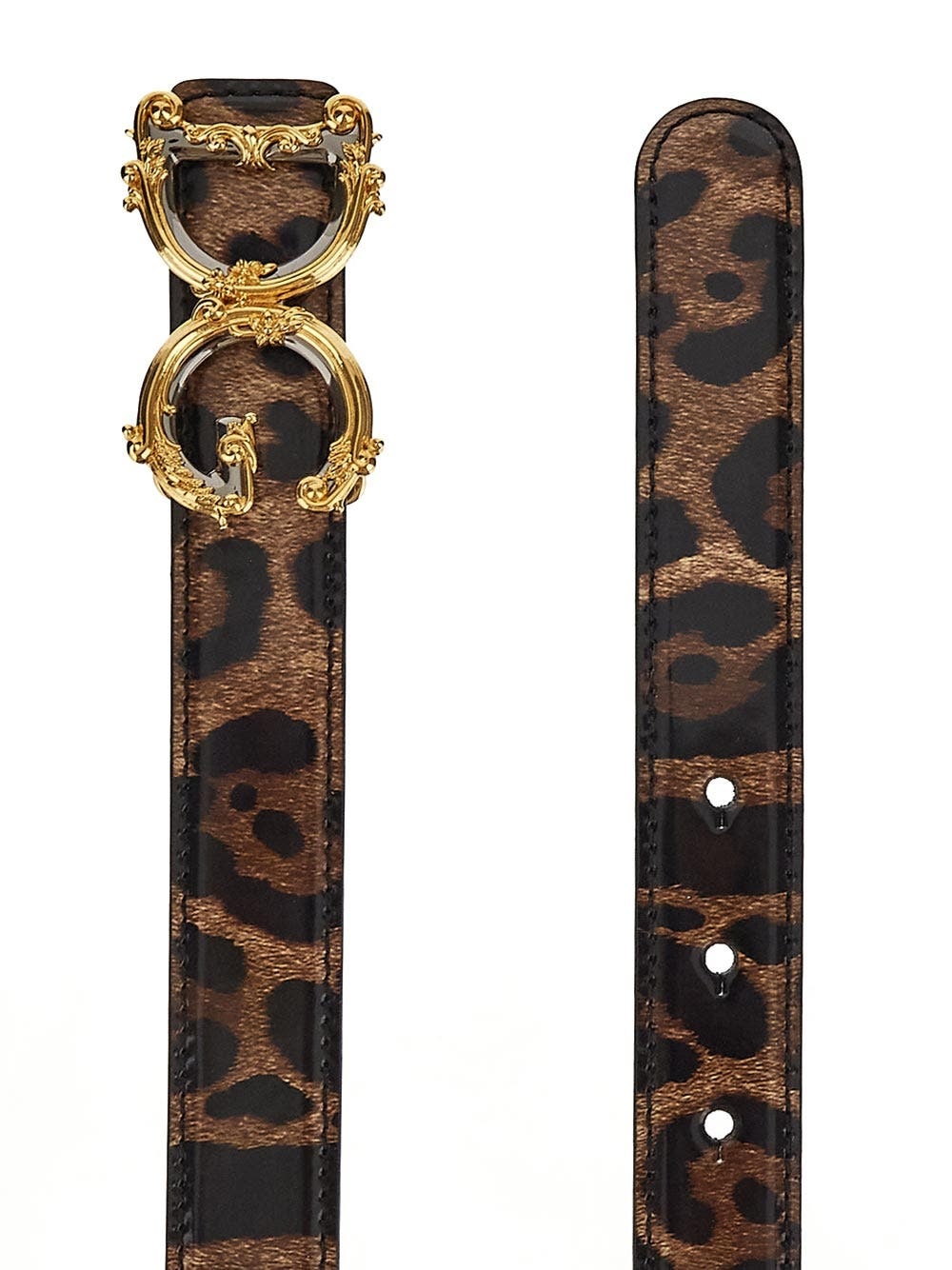 Dolce & Gabbana Leopard Print Belt | oluxury | REVERSIBLE
