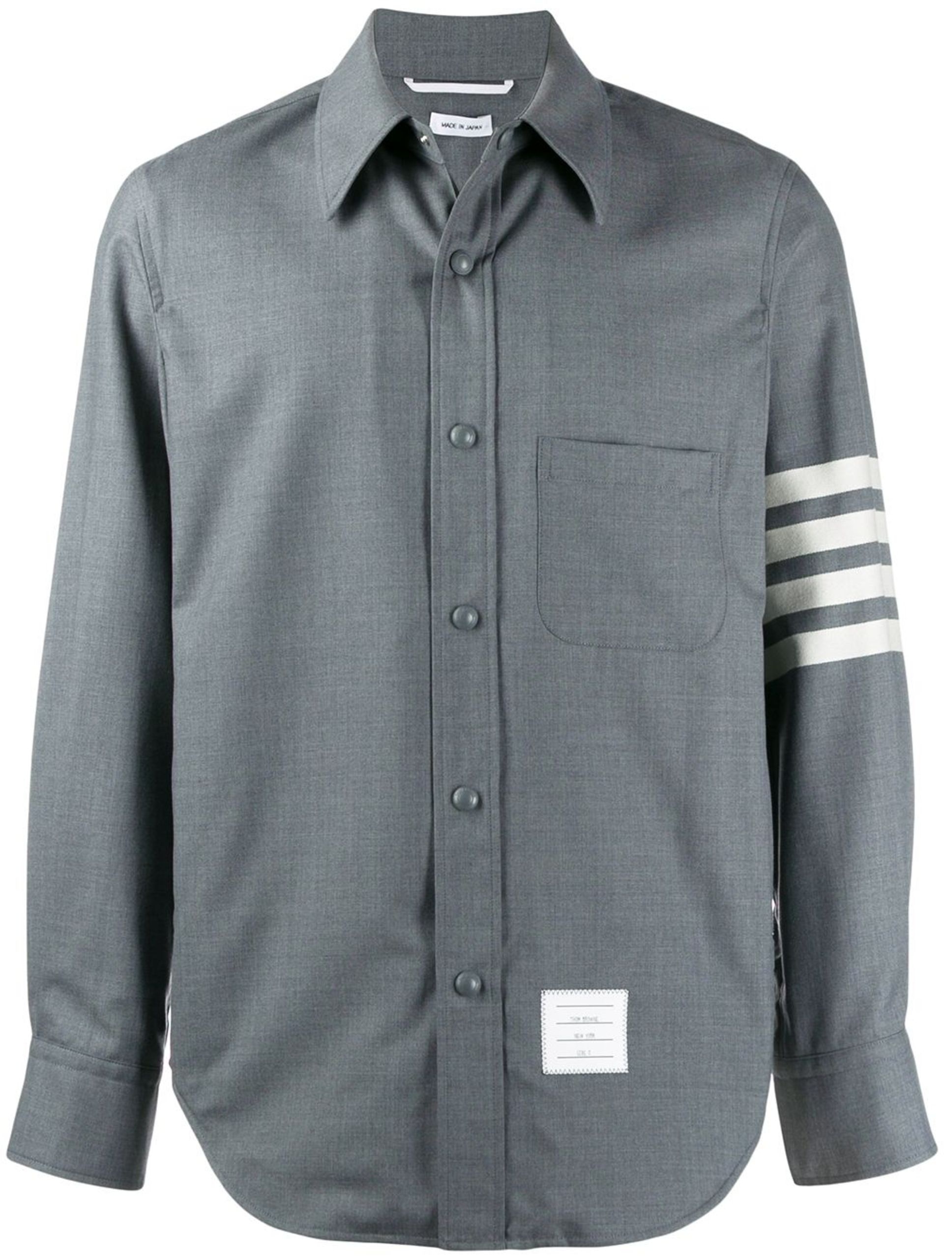 Grey 4-Bar shirt jacket - 1