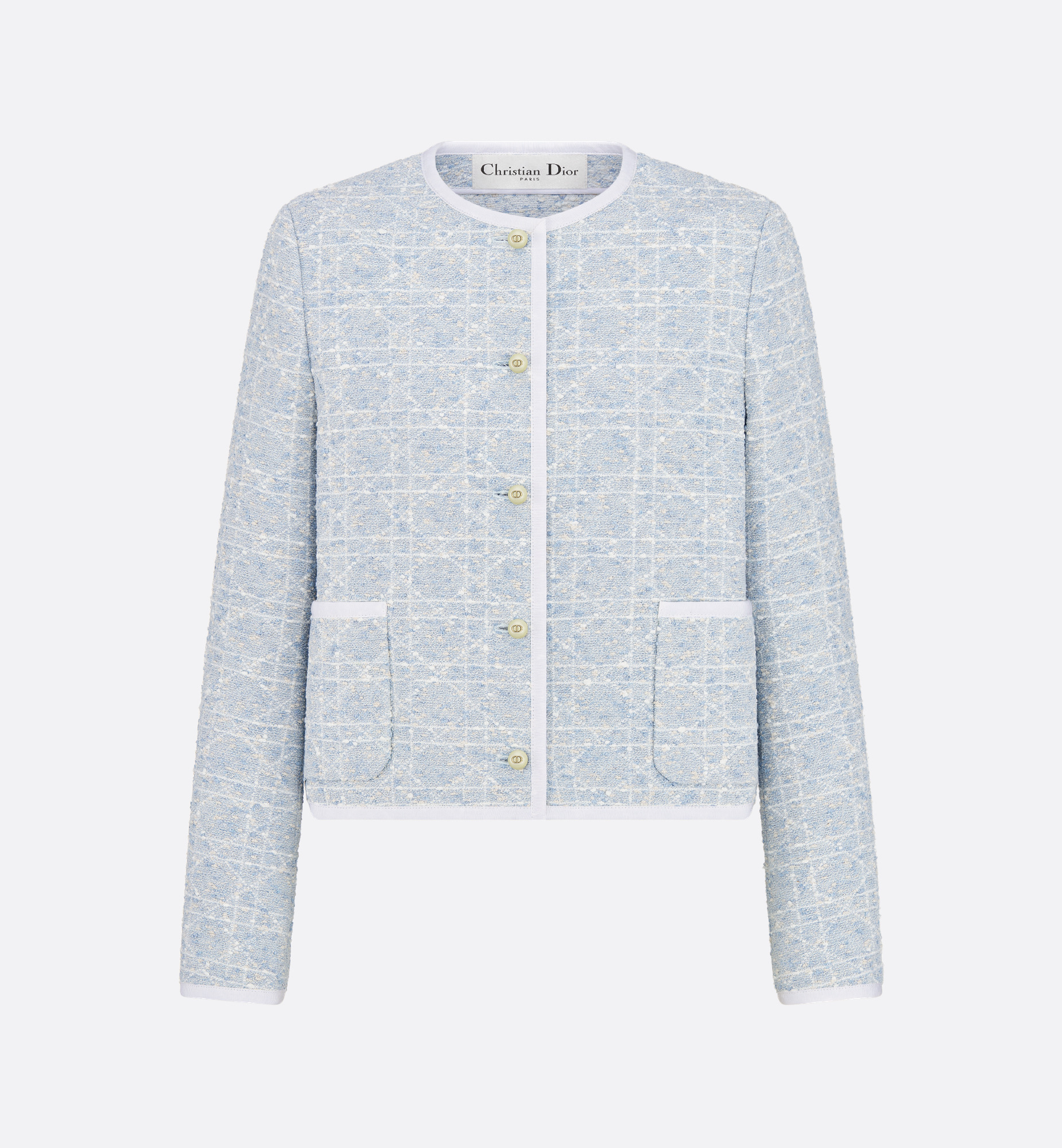 Macrocannage Cropped Jacket - 1