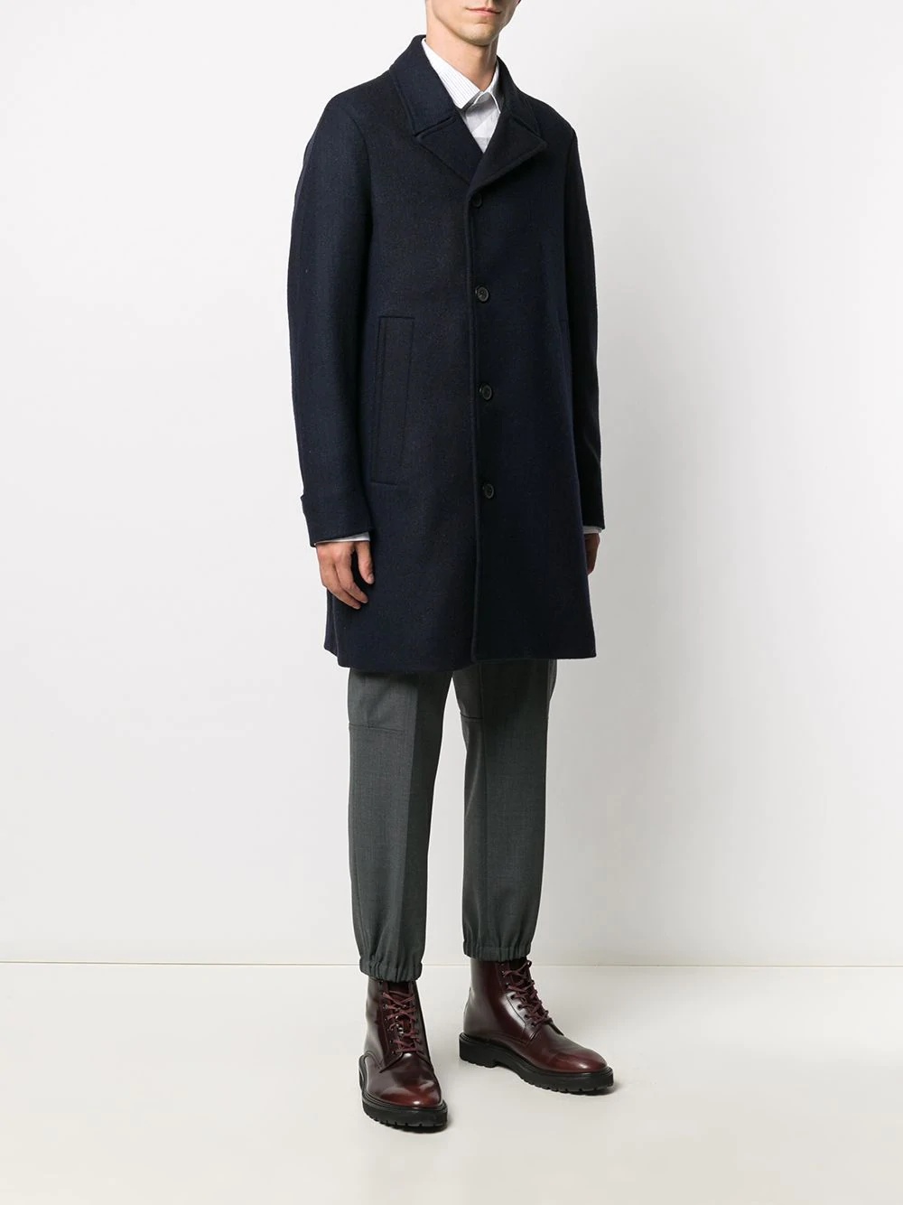 Collier's single-breasted wool coat - 3