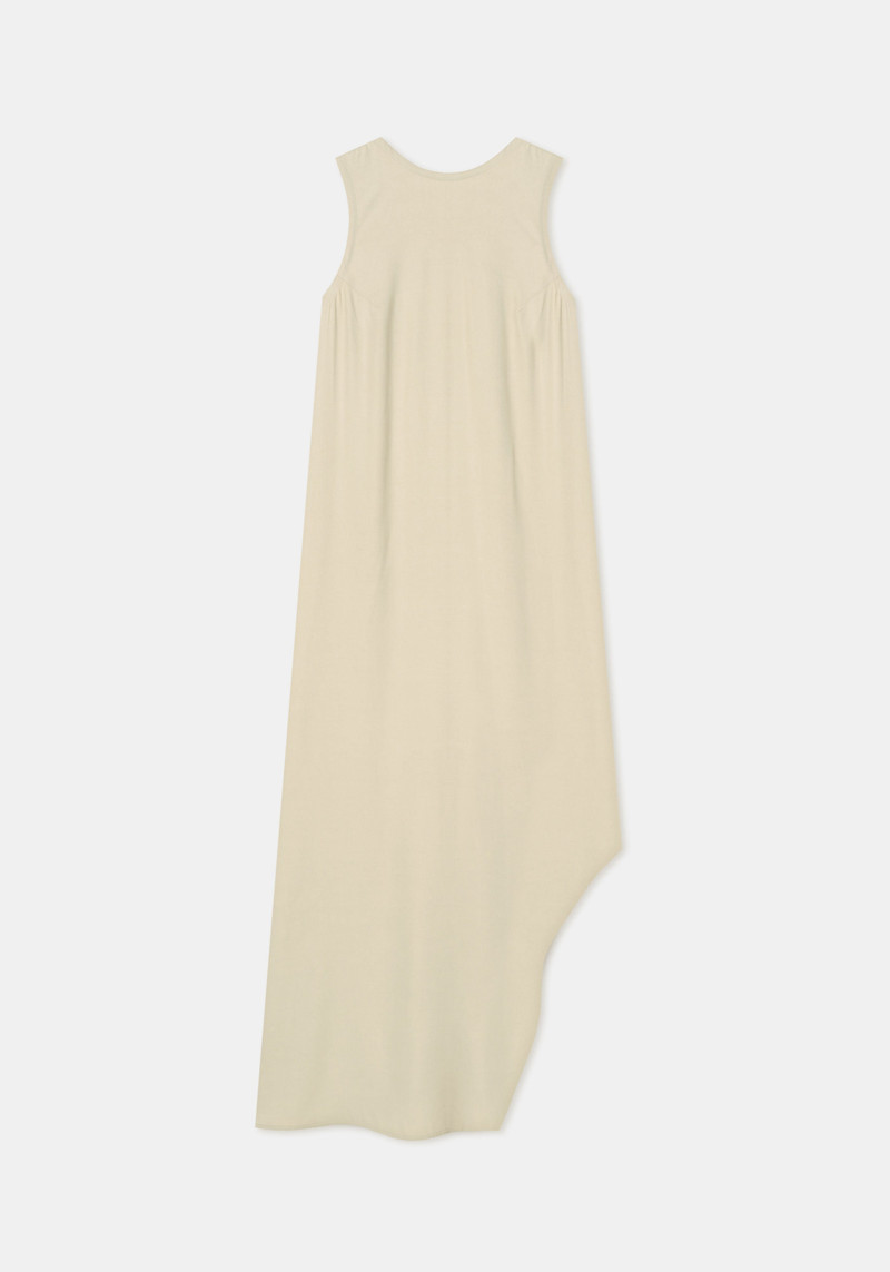 GLAZE Asymmetric satin maxi dress 5