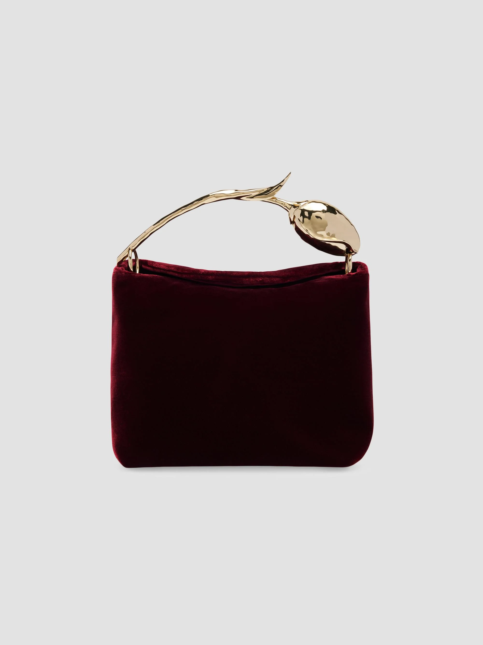 Women's Bloom Mini Velvet Top Handle Bag - Malbec - 1