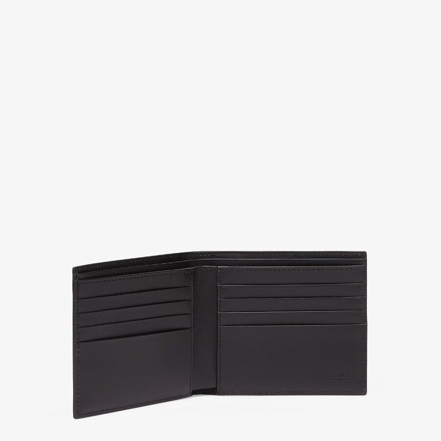 Black leather bi-fold wallet - 3