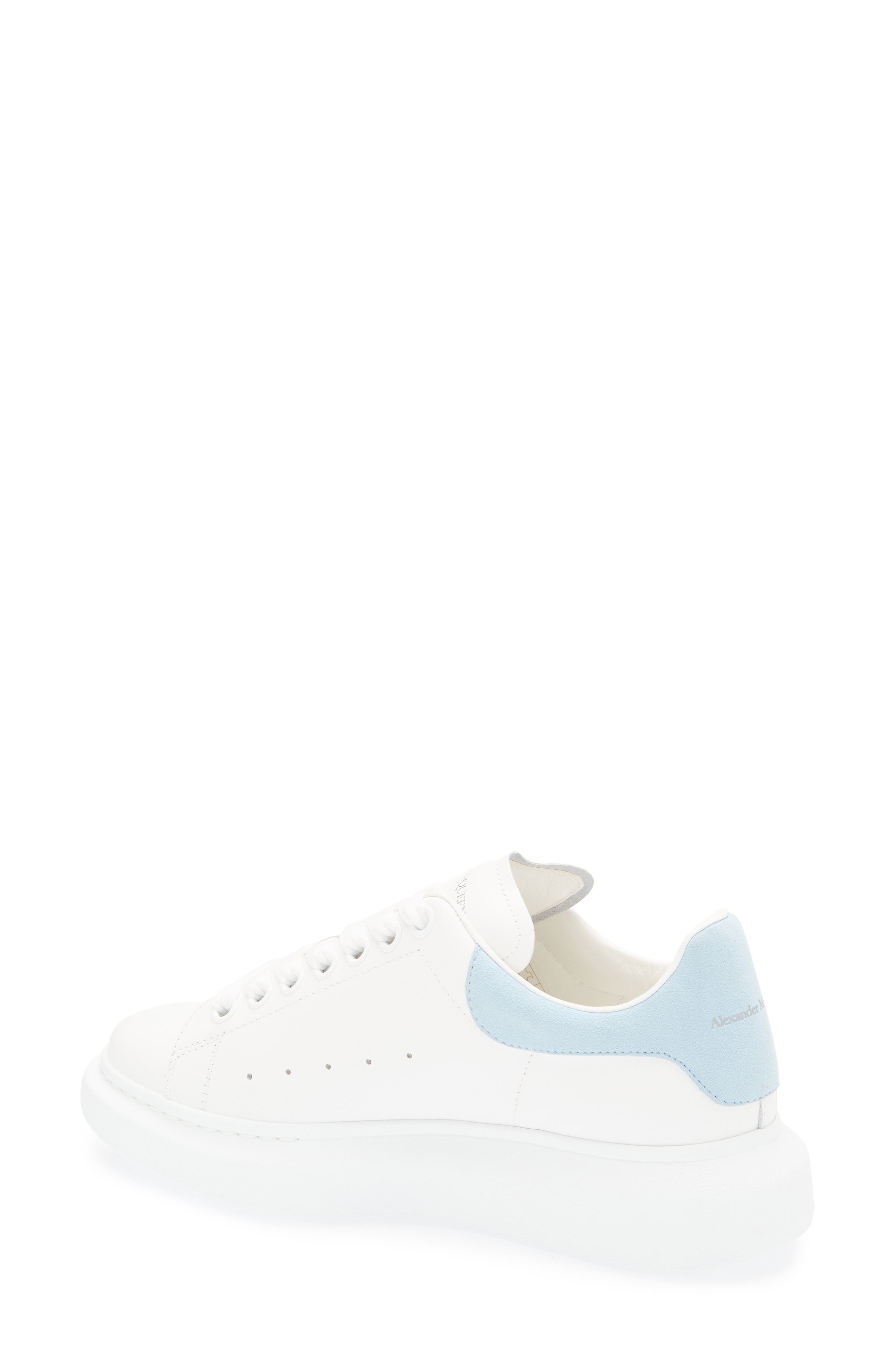 McQueen Oversized Sneaker in White/Powder Blue at Nordstrom - 2