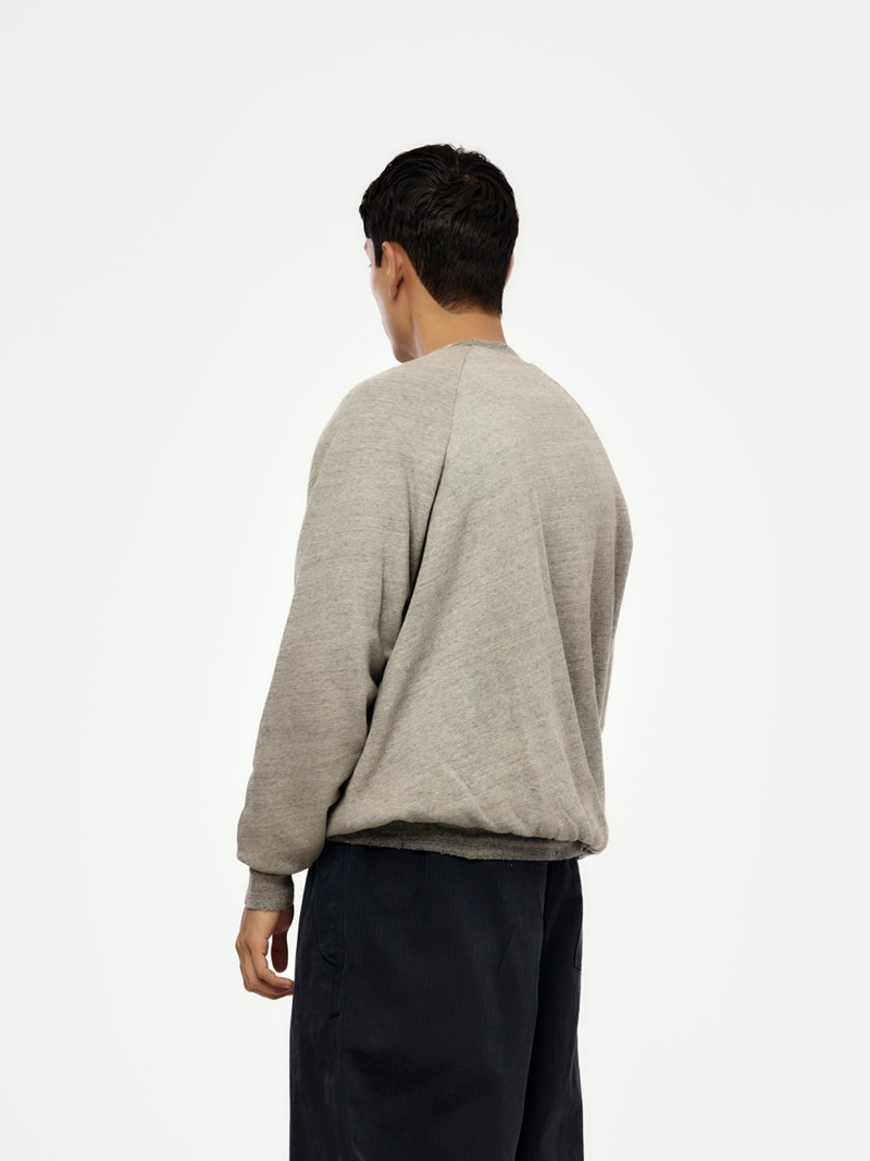 A.PRESSE VINTAGE LIGHT WEIGHT REVERSIBLE SWEATSHIRT (GRAY / NAVY) (SIS) outlook