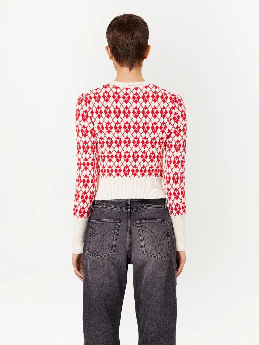 Ami de Coeur argyle jumper - 4